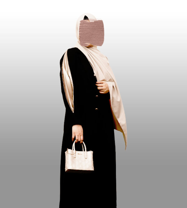 Zarrin - Blazer Styled Buttoned Abaya